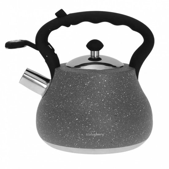 Top Choice – Pfeifkessel aus Edelstahl – marmorgrau – 2,7 Liter