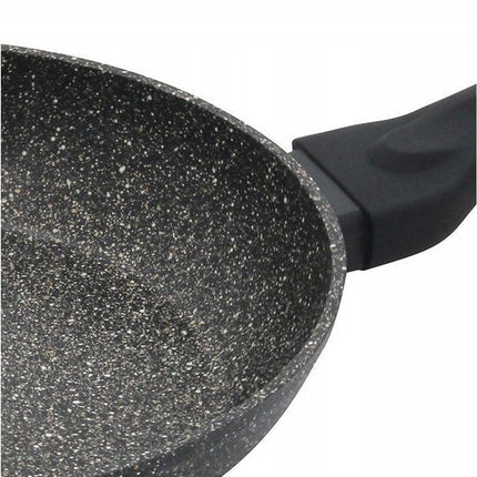 Klausberg 7296 -  hapjespan met deksel - Ø28 cm - Marmer coating - Alle warmtebronnen