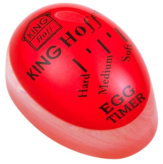 Kinghoff KH-1015 - Eivormige Timer - Voor Eieren - Kleurveranderend