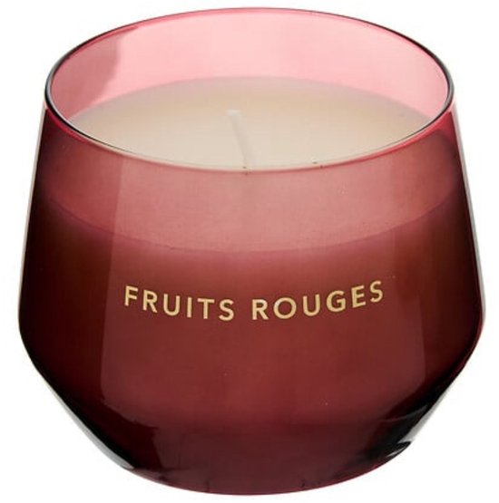 Atmosphera - Geurkaars Fruits Rouges - 300 g in Rood Glazen Potje - 40 Branduren