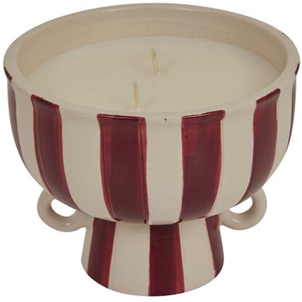 Chéri Geurkaars Pot - Scented Candle - Luxe Decoratie Kaars - 25u Brandtijd - Bloemige & Kruidige Geurkaars - voor Woonkamer Sfeerkaars - Decoratieve Kaars in Pot Gift Idea - Keramische - 310g - Rood