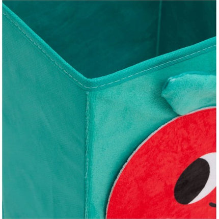 Atmosphera opbergmand kinderkamer appel - Blauw - Decoratief | Opvouwbaar