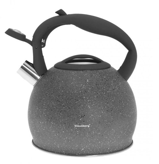 Klausberg KB-7267 Flötenkessel - 3L - Edelstahl - alle Herdarten