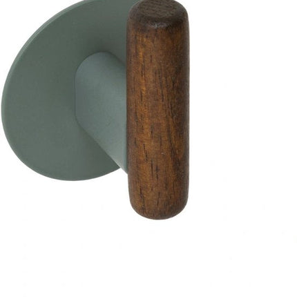 5Five Cassie Zelfklevende Wandkapstok - Set van 2 stuks - 7x5x8cm - Bruin/Beige