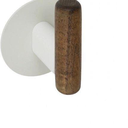 5Five Cassie Zelfklevende Wandkapstok - Set van 2 stuks - 7x5x8cm - Bruin/Beige