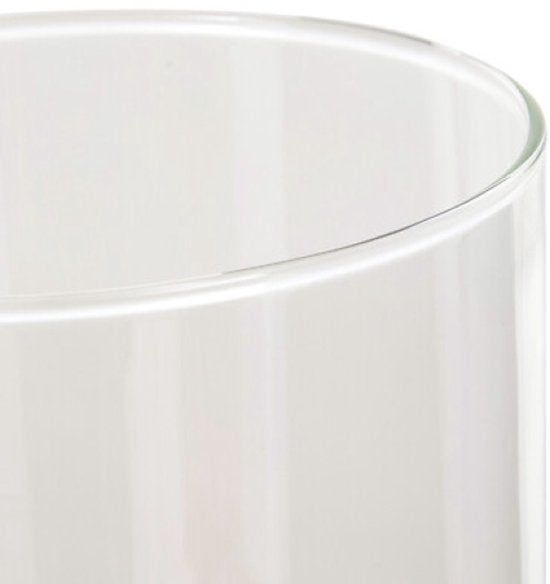 Lidy Vaas - Glasvase - 2er-Set - Dekorative Blumenvase - Ø14 x 20 cm - Transparent