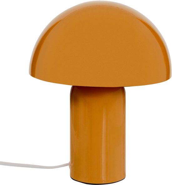Atmosphera Lito paddenstoellamp oranje – tafellamp van staal, Ø 20 cm