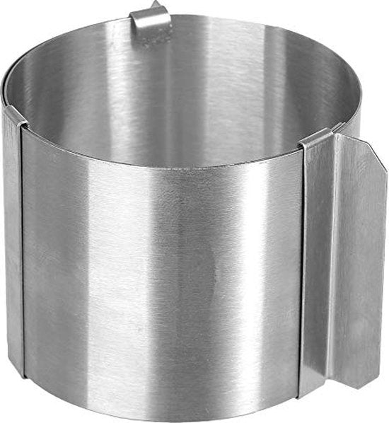 Secret de Gourmet verstelbare pastryringen, set van 4 – RVS, Ø 6 tot 10 cm