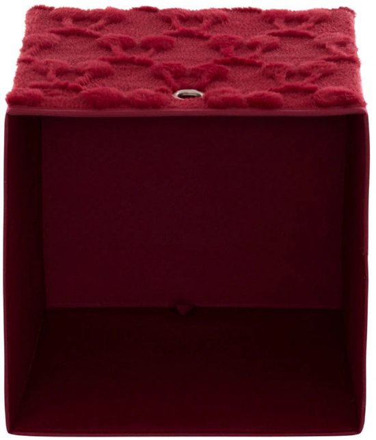 Atmosphera Kids Cerise Aufbewahrungsbox - 30 x 30 x 30 cm - Faltbar - Rot