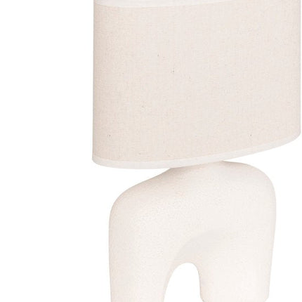 Atmosphera Gaby Tafellamp - 22x11x32cm - Wit