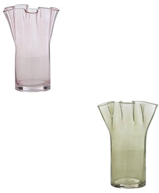 Atmosphera - Glasvase Rosenblüte - 23,5 cm Mundgeblasen - Wasserdicht