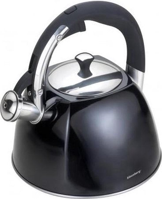 Klausberg KB-7194 Flötenkessel - 3L - Edelstahl - alle Herdarten