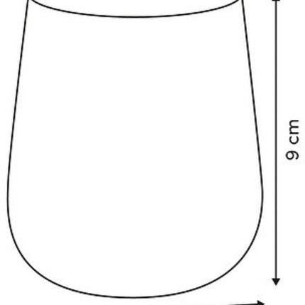 Tandenborstelhouder Dotty - 9 cm Glas - Bruin Rond Badkameraccessoire - Tandenborstelbeker - Badkamerbeker - Badkamerhouder