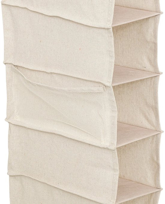 Kledingkast hang organizer 10-vaks Five® - Dressy+ - Beige