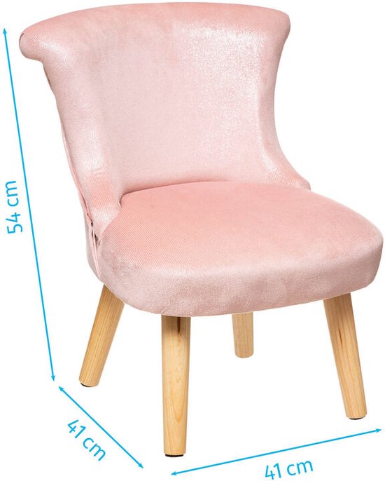 Kinderstoel 41 x 41 x 54 cm roze