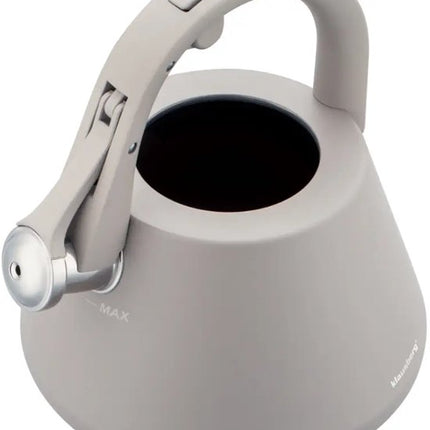 Klausberg 7949 - Fluitketel met fluit - 2.5 liter - RVS - Grijs