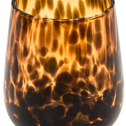 Badkameraccessoiresset - Glazen Luxe Badkamer Set - 4-delig - Dotty Badkameraccessoires Set - 400ml Zeepdispenser - Tandenborstelhouder - Zeepbakje - Wattenschijfjes Pot - Bruin