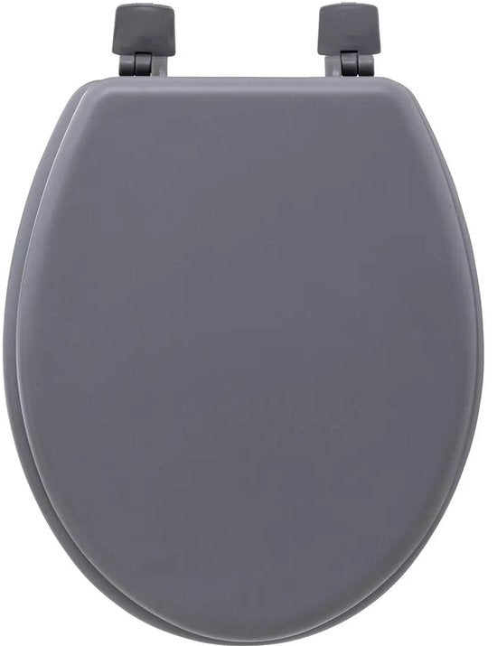 5Five Toiletbril Colors - grijs - MDF/HDF hout - universeel - standaard wc bril bevestiging