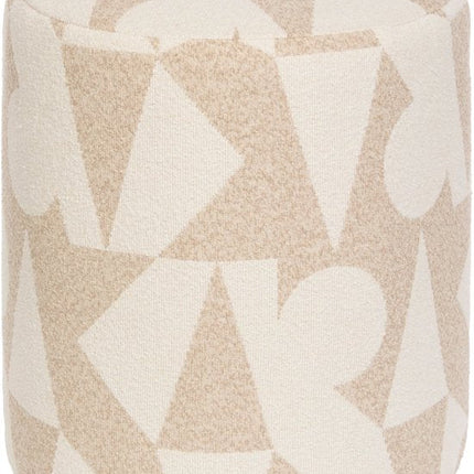 Atmosphera Delor Arty Poef - Ø36xH40cm - Beige
