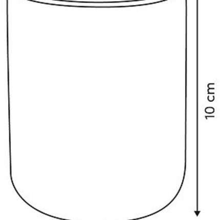 Tandenborstelhouder Strio Hoog - 10 cm - Keramiek Celadongroen - Tandenborstelbeker - Badkamerbeker - Wasbakbeker - Bakje voor de badkamer - Groene Strepen - Keramisch