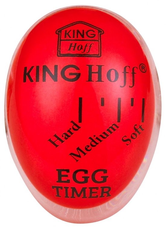 Kinghoff KH-1015 - Eivormige Timer - Voor Eieren - Kleurveranderend