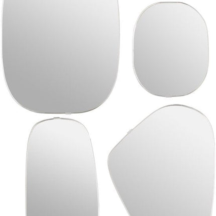 Atmosphera Organische Wandspiegels - Set van 4 stuks - 30x40cm