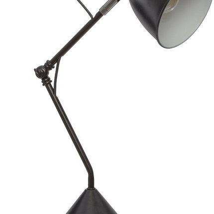 Atmosphera Tafellamp/bureaulampje Design Light Classic - zwart - metaal - H62 cm - Leeslamp