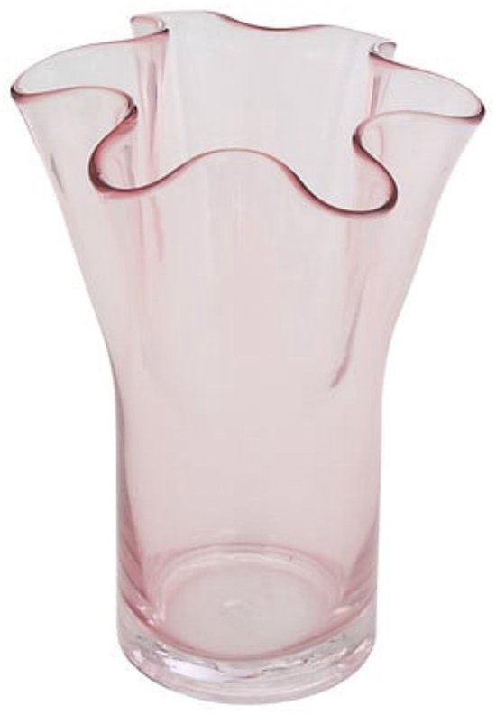Atmosphera - Glasvase Rosenblüte - 23,5 cm Mundgeblasen - Wasserdicht