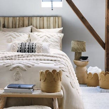 Adriel Sierkussen - Set van 2 - Luxe Zachte Kussens met Tie-Dye Effect - Afneembare Hoes en Vulling - Polyester - 38 x 58 cm - Beige