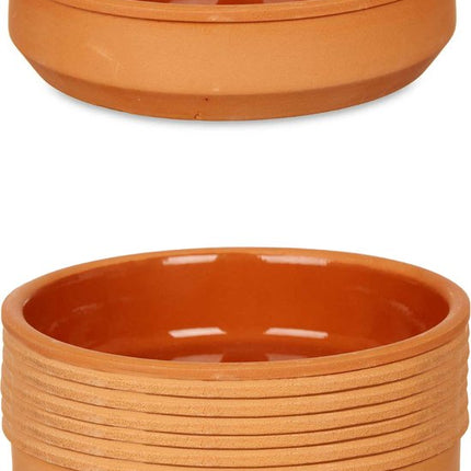 La Dehesa - Tapas / Creme brulee schaaltjes - 8x stuks - terracotta/bruin - 16 x 4 cm - serveerschaaltjes - hapjes - voedsel