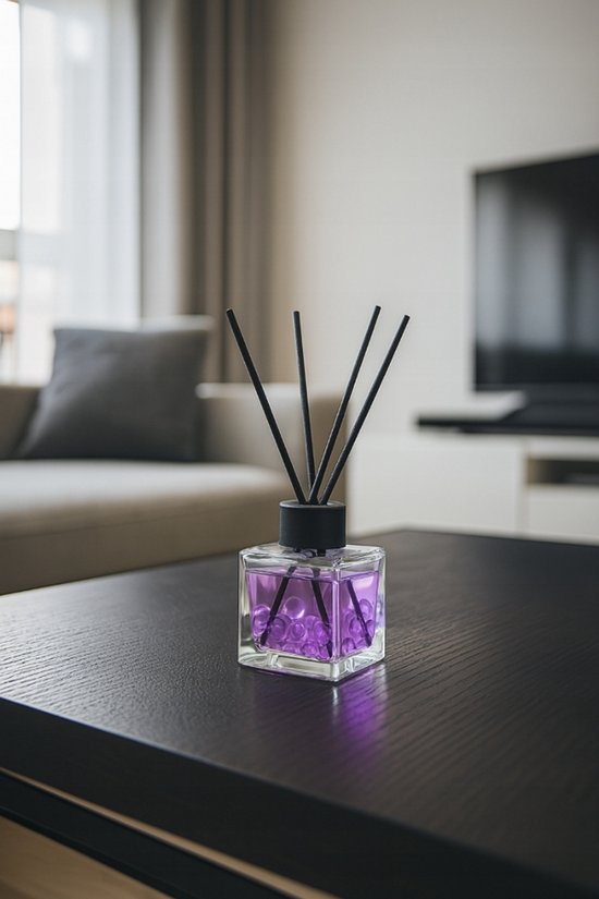 Elix - Geurstokjes - Geurstokjes met Kralen - Luchtverfrisser - Interieur Parfum Diffuser – Geurstokjes Langdurige Geur - Decoratieve Aroma Diffuser - voor Woonkamer & Badkamer - 100ml - Berry Paradise