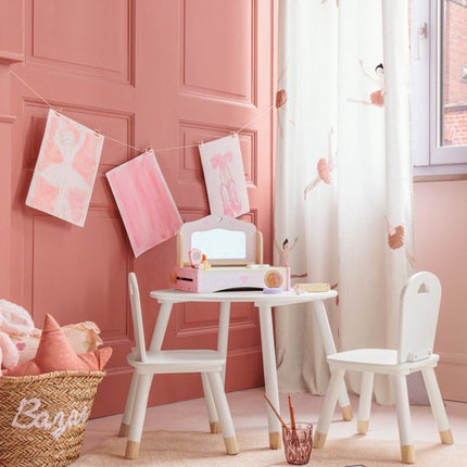 Atmosphera Kids Make-up Kaptafel met Accessoires - 32x26x26cm - Roze