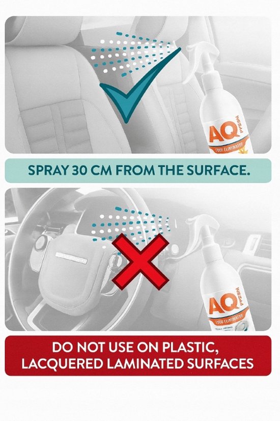 Elix AQ Fresh geurverwijderaar spray vanille 250 ml – voor huis en auto – foto 3