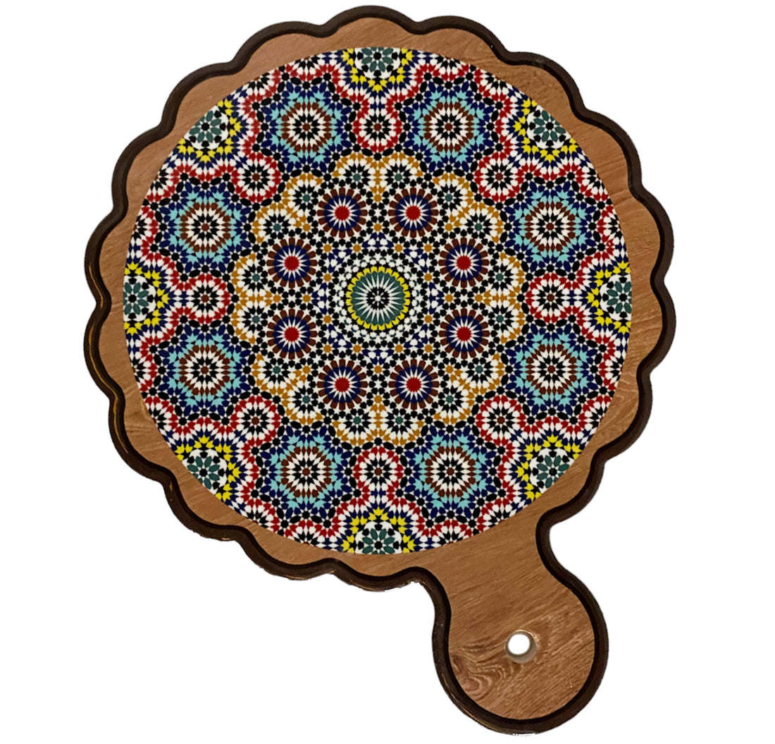 Dessous de verre en mosaïque de céramique colorée