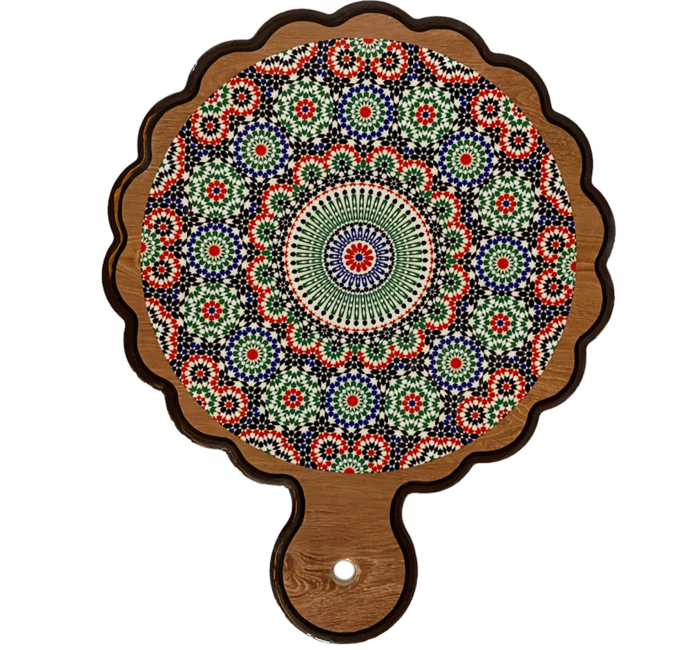 Dessous de verre en mosaïque de céramique colorée