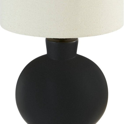 Atmosphera Yulia Tafellamp - Ø28xH59cm - Zwart