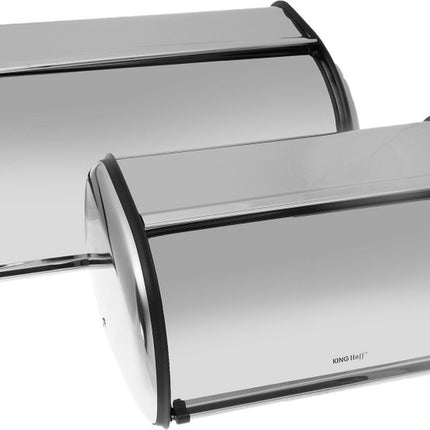 Kinghoff 3201 - broodtrommels - rvs - 43.5x27,5x18.5 cm en 36x24x15 cm