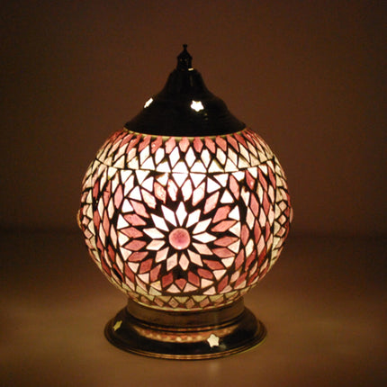 oosterse tafellamp mozaïek - diameter 15