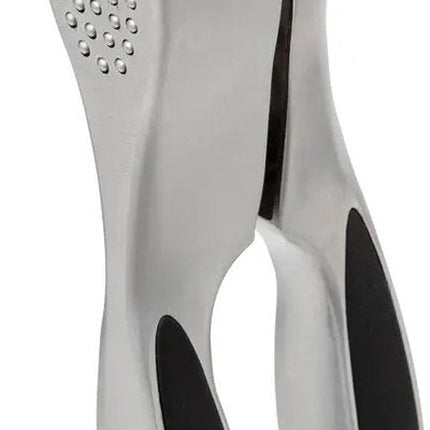 5Five Knoflookpers - zilver/zwart - zink - 18 cm - kook/keuken gerei
