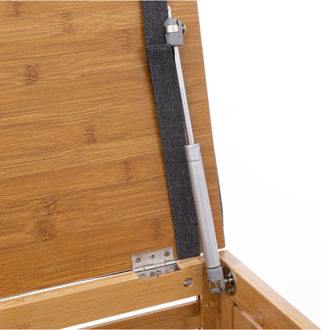 Banc de rangement en bambou 5Five avec coussin
