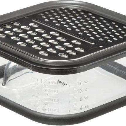 keuken rasp met opvangbakje - 14 x 7 cm - kaas - groente rasp