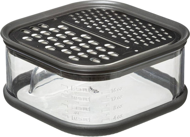 keuken rasp met opvangbakje - 14 x 7 cm - kaas - groente rasp