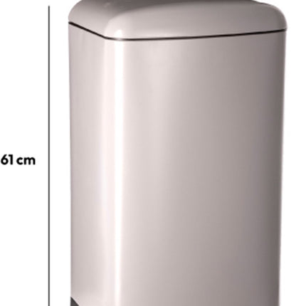 Prullenbak/pedaalemmer -  30 liter - Metaal - Diverse kleuren