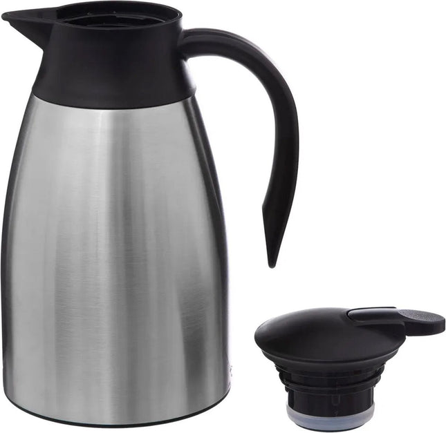 Thermoskan - RVS - 1500 ml - dubbelwandig - isoleerkan - koffiekan