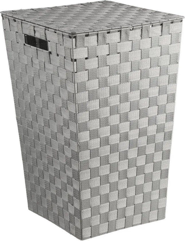 Wasmand gevlochten Rotan - 57 liter - 33 x 33 x 53 cm - met deksel