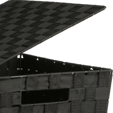 Wasmand gevlochten Rotan - 57 liter - 33 x 33 x 53 cm - met deksel