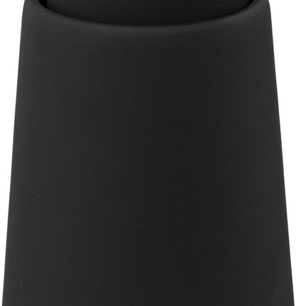 Zeeppompje/zeepdispenser van keramiek - zwart - 250 ml