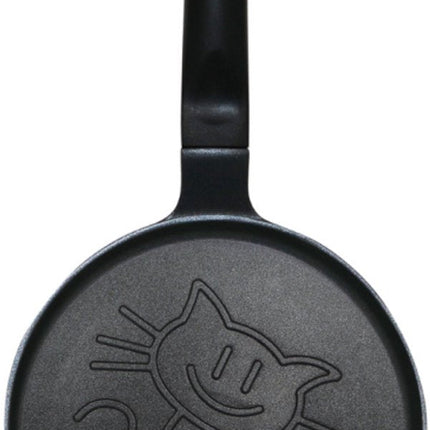 Klausberg KB-7973 Pannekoekenpan - Katten Motief - Ø18 cm - Zwarte Antiaanbaklaag - Geschikt voor Alle Kookstellen Inclusief Inductie - Kat Figuur -