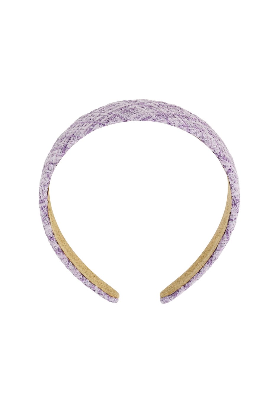 Haarband met Lila Paars Patroon – Stijlvol en Comfortabel – Plastic en Polyester