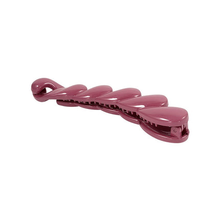 Fuchsia Haarclip in Vlechtdesign – Trendy Accessoire – 12 cm – PC Materiaal